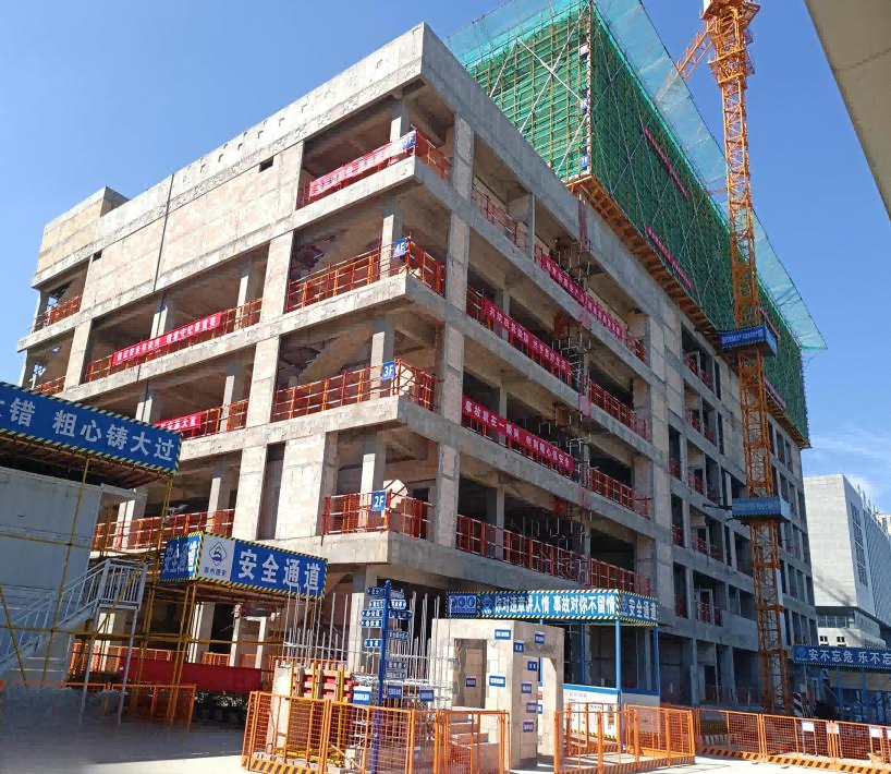 金库项目全力冲刺，，迎接施工质量标准化工程现场评审