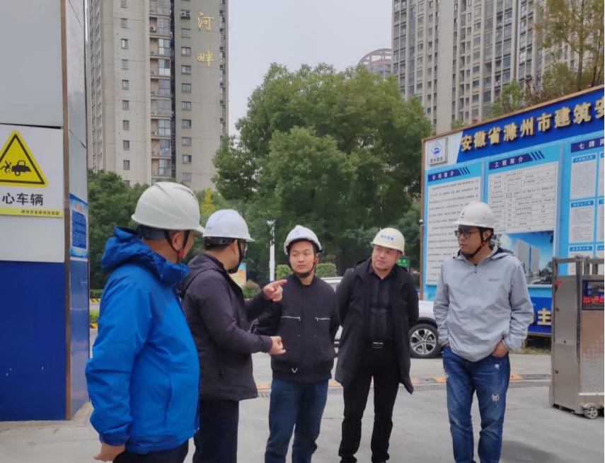 市质安站清静科莅临金库项目检查指导事情